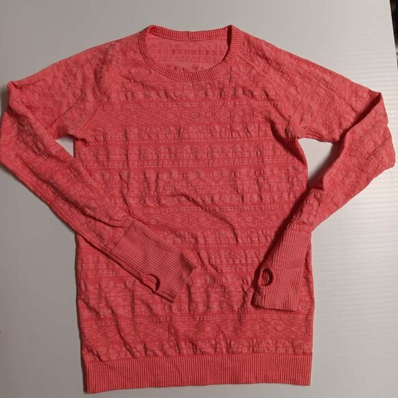 LULULEMON 8 Coral Electric Heated Thumbhole Pullover - Picture 1 of 5